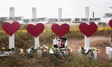 Herdenking van de slachtoffers van de schietpartij in Sutherland Springs, op 7 november 2017.