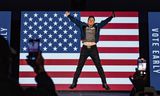 Elon Musk bij een verkiezingsbijeenkomst voor Trump in Pennsylvania, oktober 2024.